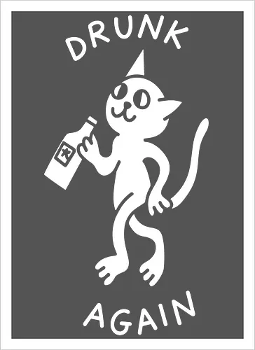  Drunk Again Cat