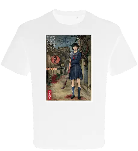 Hinako in Japan woodblock