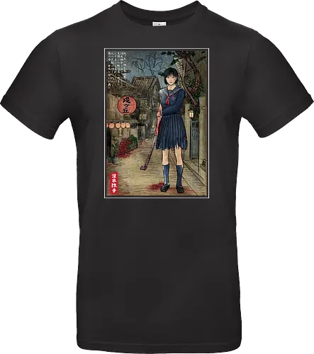Hinako in Japan woodblock