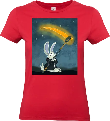 Reaper Bunny - Comic, Hase, Bunny, Reaper, Sense, Scythe, Tod - Standard T-Shirt (Women)