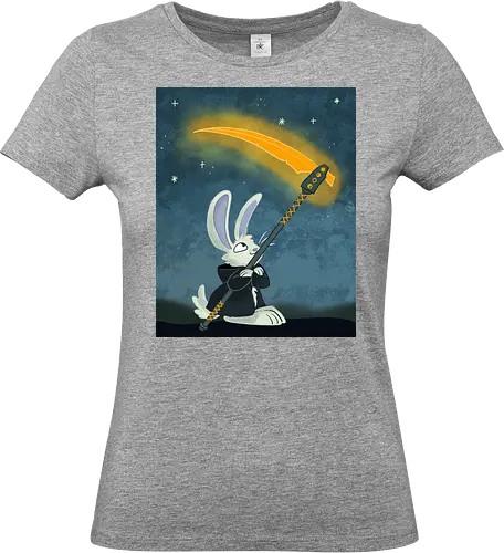 Reaper Bunny - Comic, Hase, Bunny, Reaper, Sense, Scythe, Tod - Standard T-Shirt (Women)