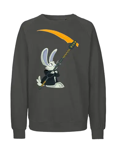 Reaper Bunny (ohne Background) - Comic, Hase, Bunny, Reaper, Tod, sense, scythe - Fairtrade Sweatshirt