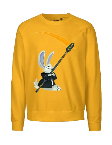 Reaper Bunny (ohne Background) - Comic, Hase, Bunny, Reaper, Tod, sense, scythe - Fairtrade Sweatshirt