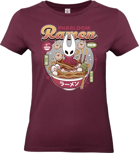 Pharloom Ramen Vintage - Bug Knight, silksong, hallownest, the knight, hollow, hornet, indie game, shade, gamer, gaming, video game, lost fleas, pale king, grub, sherma - Standard T-Shirt (Women)
