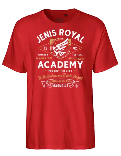 Jenis Royal Academy Emblem - trails in the sky, legend of heroes, ys, crossbell, bracer guild, thors military academy, trails from zero, trails into reverie, trails of cold steel, gamer, gaming, video game, trails to azure, tio plato, mishy, estelle bright, rean schwarzer, joshua bright, lloyd bannings, jenis royal - Fairtrade T-Shirt