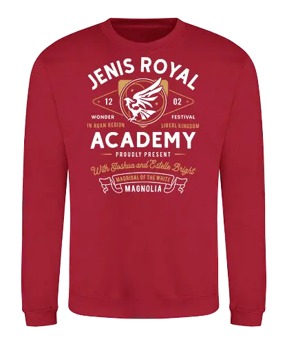 Jenis Royal Academy Emblem - trails in the sky, legend of heroes, ys, crossbell, bracer guild, thors military academy, trails from zero, trails into reverie, trails of cold steel, gamer, gaming, video game, trails to azure, tio plato, mishy, estelle bright, rean schwarzer, joshua bright, lloyd bannings, jenis royal - Sweatshirt