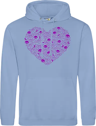 Kawaii Goth Bat Heart