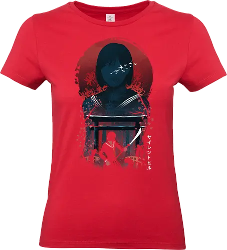 Terror in Beauty - video games, gaming, games gamers, japan, japanese, silent, landscape, horror, zombies, anime, kawai, hill, nature - Standard T-Shirt (Women)