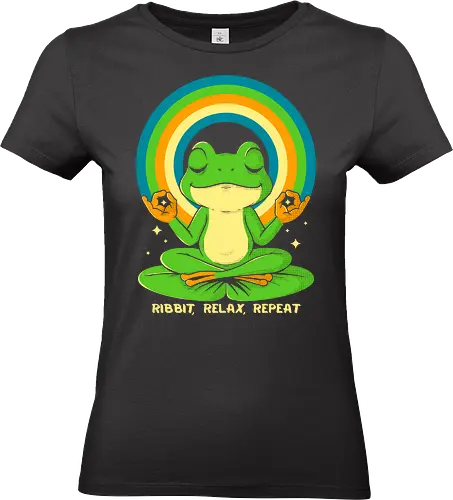 Frog of Inner Peace - frog art, meditation t-shirt, zen frog, yoga humor, funny animal shirt, psychedelic frog, mindfulness, chill vibes, retro design, ribbit shirt, peaceful frog, frog lovers, 70s rainbow art, humor tee, gift for yogis  Instagram Post: - Standard T-Shirt (Women)
