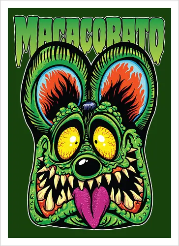 MacacoRato Rat Fink — Radioaktiver Lowbrow-Ratte