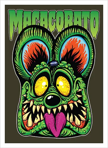 MacacoRato Rat Fink — Radioaktiver Lowbrow-Ratte