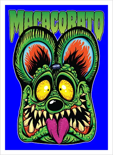 MacacoRato Rat Fink — Radioaktiver Lowbrow-Ratte