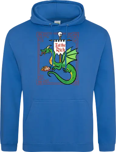 Eat the Rich - Drache, Dragon, Fantasy, Mittelalter - Standard Hoodie