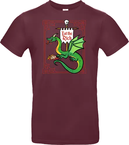 Eat the Rich - Drache, Dragon, Fantasy, Mittelalter - Standard T-Shirt