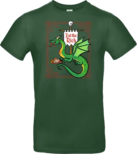 Eat the Rich - Drache, Dragon, Fantasy, Mittelalter - Standard T-Shirt