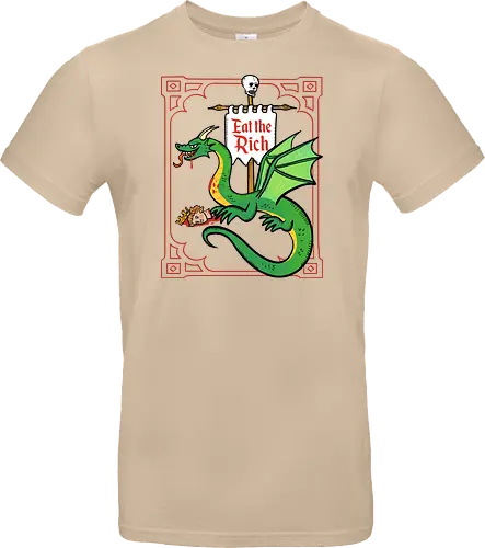 Eat the Rich - Drache, Dragon, Fantasy, Mittelalter - Standard T-Shirt