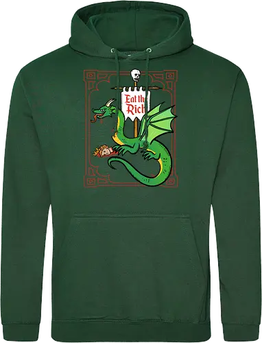Eat the Rich - Drache, Dragon, Fantasy, Mittelalter - Standard Hoodie