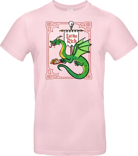 Eat the Rich - Drache, Dragon, Fantasy, Mittelalter - Standard T-Shirt