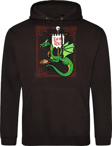 Eat the Rich - Drache, Dragon, Fantasy, Mittelalter - Standard Hoodie
