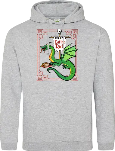 Eat the Rich - Drache, Dragon, Fantasy, Mittelalter - Standard Hoodie