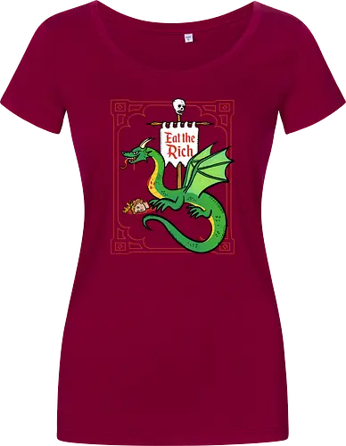 Eat the Rich - Drache, Dragon, Fantasy, Mittelalter - Women T-Shirt