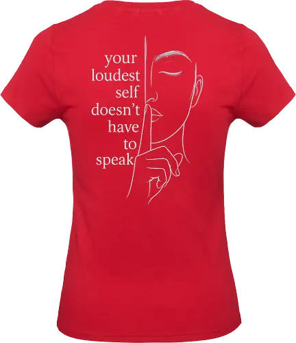Your Loudest Self Back - Simlow, Twitch, Streamer, Katze, Chaos, Liebe, Herz - Standard T-Shirt (Women)