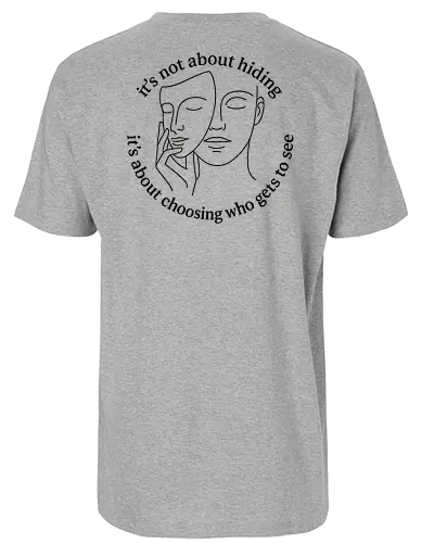 Hiding and Choosing Back - Simlow, Twitch, Streamer, Katze, Chaos, Liebe, Herz - Fairtrade T-Shirt