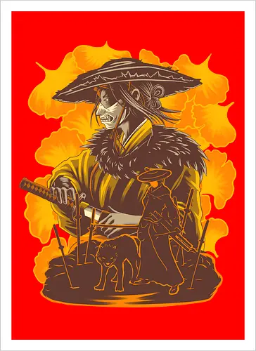 Vengeful Spirit - Ghost of Yotei, Atsu, Game - Artprint