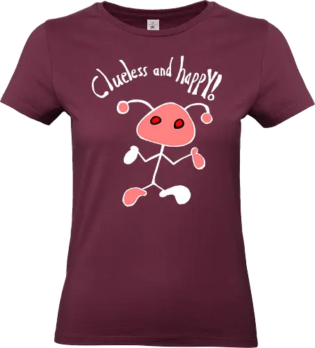 Clueless and happy! Weiß. - Standard T-Shirt (Women)