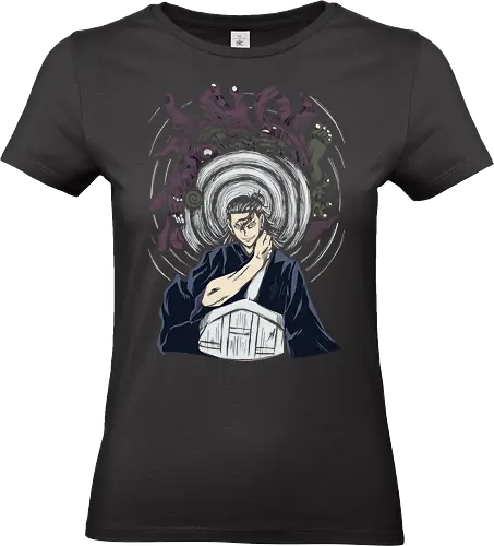 Geto Suguru: Supremacy of Curses - Suguru Geto, Geto JJK, Jujutsu, JJK, Cursed Spirit Manipulation, anime, manga, villain, fan art, t-shirt design, art print, cool anime art, geek art, stylish, Gojo, curse spirits, dark anime, intense graphic. - Standard T-Shirt (Women)
