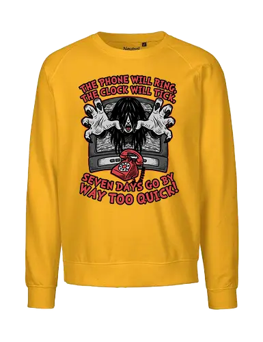 Horror Movie Girl Poem - Classic Horror, Classic, Horror, Horror Movies, Horror Movie, Retro, Retro Vintage, Vintage, Poems, Poem, Book, Japanese, Spooky Season, Spooky, Spooky Art, Scary, Ghost, Girl, Tv, Television, Phone - Fairtrade Sweatshirt