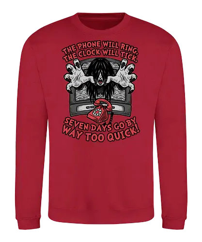 Horror Movie Girl Poem - Classic Horror, Classic, Horror, Horror Movies, Horror Movie, Retro, Retro Vintage, Vintage, Poems, Poem, Book, Japanese, Spooky Season, Spooky, Spooky Art, Scary, Ghost, Girl, Tv, Television, Phone - Sweatshirt