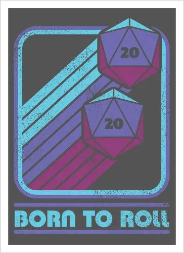 RPG Vintage Born to Roll