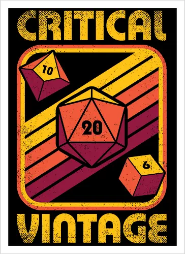 RPG Vintage Critical Dice