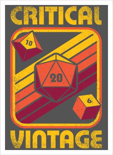 RPG Vintage Critical Dice