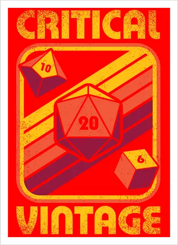 RPG Vintage Critical Dice