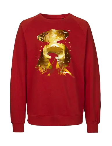 Mount of Yotei Warrior - horror, zombies, anime, kawai, hill, nature, video games, gaming, games gamers, japan, japanese, silent, landscape - Fairtrade Sweatshirt
