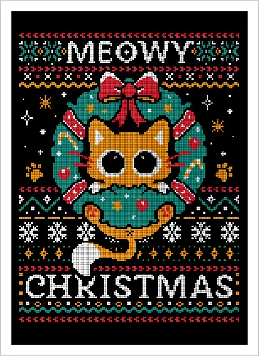 Meowy Christmas Cat