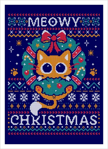 Meowy Christmas Cat