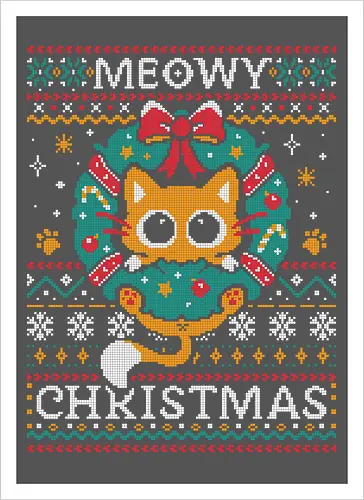 Meowy Christmas Cat