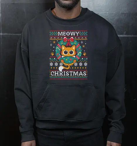 Meowy Christmas Cat