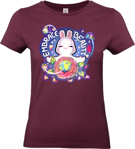 Embrace Beauty - bunny, pride, liebe, beauty, embrace, Peony, diversity, cute, positive, comic, affirmation - Standard T-Shirt (Women)