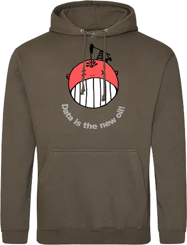 Data is the new oil, helle Schrift