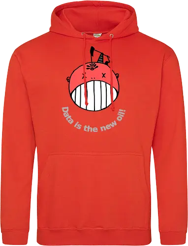 Data is the new oil, helle Schrift