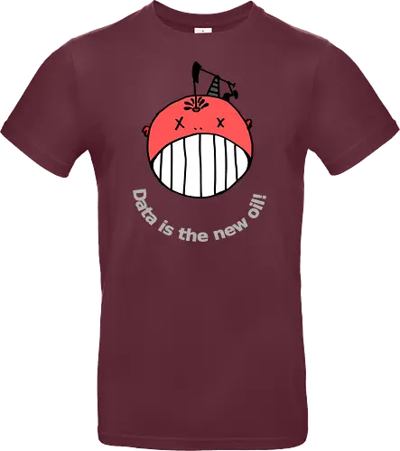 Data is the new oil, helle Schrift