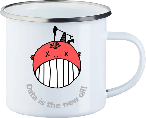 Data is the new oil, helle Schrift