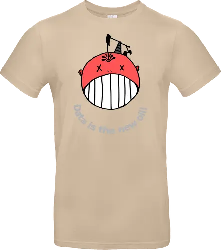 Data is the new oil, helle Schrift