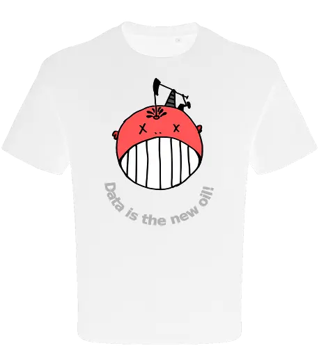 Data is the new oil, helle Schrift