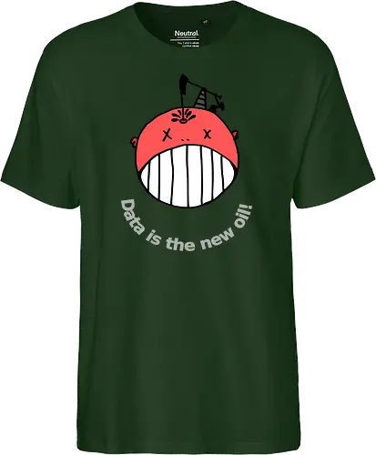 Data is the new oil, helle Schrift