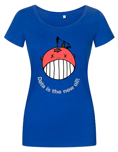 Data is the new oil, helle Schrift